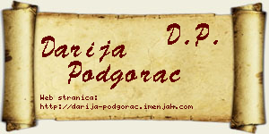 Darija Podgorac vizit kartica